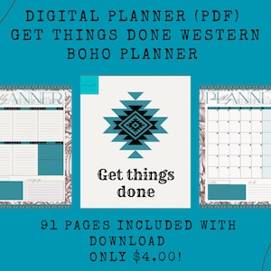 Get Things Done Western Boho Planner