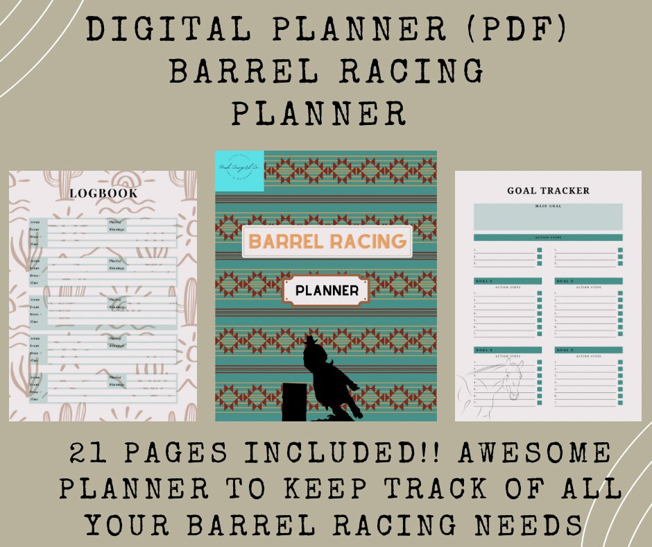 Barrel Racing Planner - Etsy
