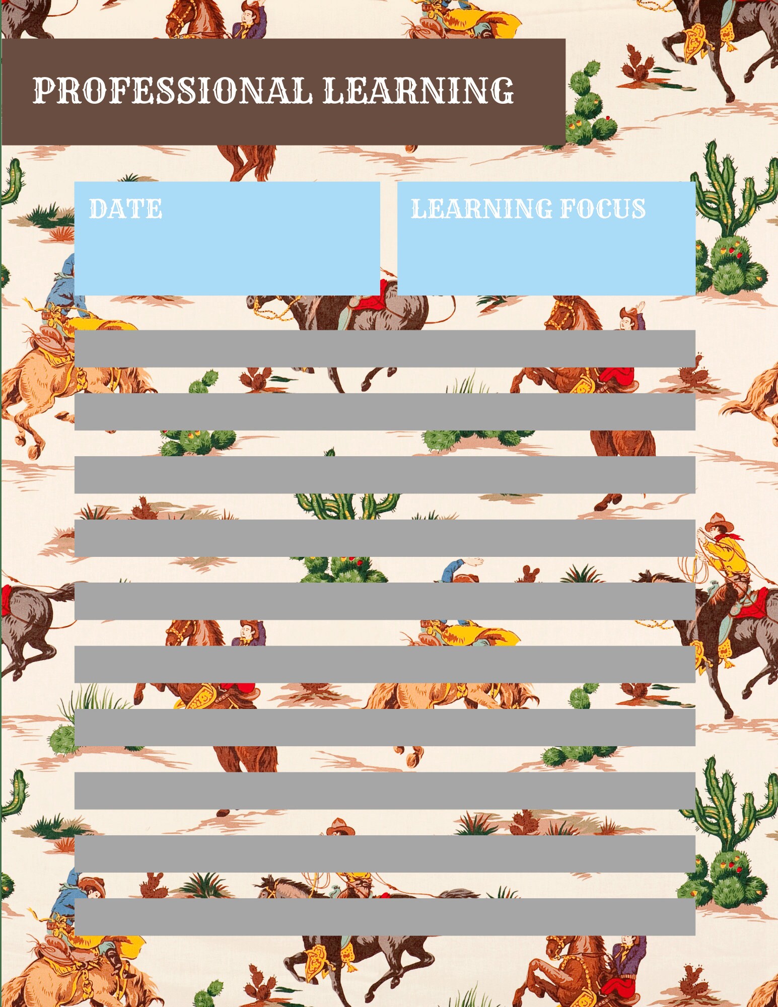 2024 Western Inspo Teacher Planner - Etsy