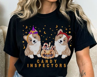 Cute Corgi Halloween Lover Comfort Colors T-shirt,Corgi Shirt,Corgi Mom, Corgi Gift,Pembroke Welsh Corgi Shirt,