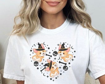 Cute Corgi Halloween Lover Comfort Colors T-shirt,Corgi Shirt,Corgi Mom, Corgi Gift,Pembroke Welsh Corgi Shirt,Corgi Butt,Corgi Gifts