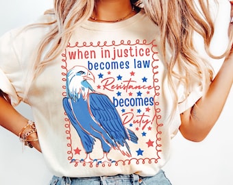 Resistance 4th of July Comfort Colors T-Shirts,4th of July Shirt,4th of July Resist Tshirt,Anti-Trump Shirt,Human Rights TShirt,Equality Tee