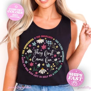 Anti-Trump Comfort Colors Tank Top,Protest Tank Top,Anti-Maga Sleeveless Top,Liberal Tank Top,Summer Anti-Trump Tops for Women