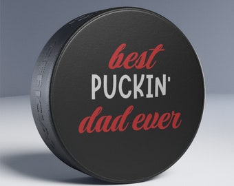 Spersonalizowany krążek hokejowy, prezent dla każdego taty