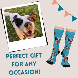 Calzini personalizzati con foto di animali domestici: regalo personalizzato per gli amanti dei cani o dei gatti