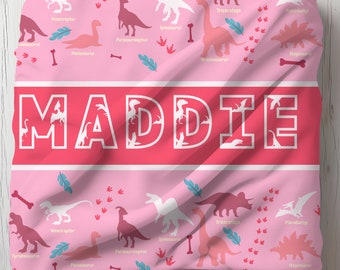 Spersonalizowany kocyk dla dziecka z dinozaurem: spersonalizowany kocyk z imieniem w stylu boho