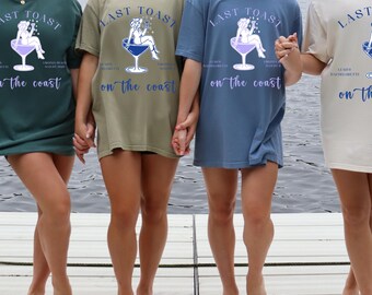 Koszulka Last Toast On The Coast: Koszulka na wieczór panieński na plaży