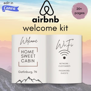 Airbnb Welcome Book Template: Customizable Host Guide (Canva)