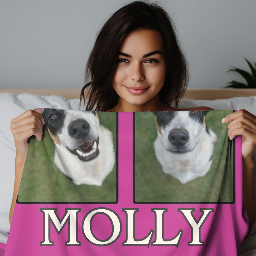 Custom Dog Blanket, Custom Photo Blanket, Pet Photo Blanket, Dog Photo