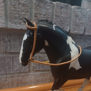 Model Horse one ear wester bridle ( Traditional size Breyer model )