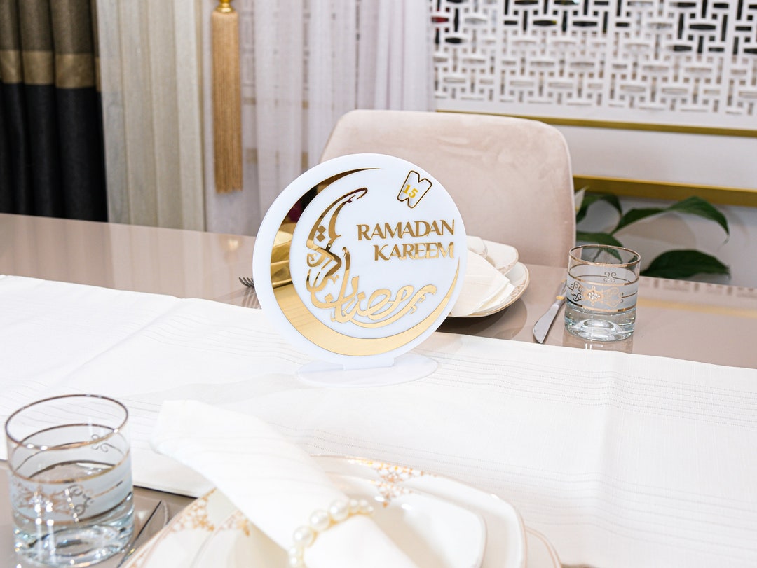 Ramadan Countdown Calendar: Eid Mubarak Table Decor (7.9x7.9 Inches) - Etsy