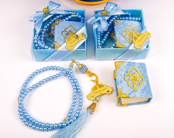 Personalized Mini Quran Tasbeeh Favors: Muslim Baby Shower, Birthday
