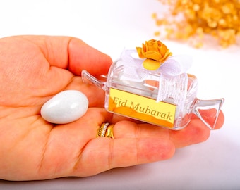 Single Personalized Almond Dragee Favors: Ramadan, Eid, Wedding, Shower