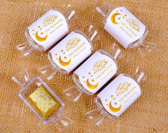 Single Personalized Ramadan Chocolate Favors: Eid, Wedding, Shower Gifts