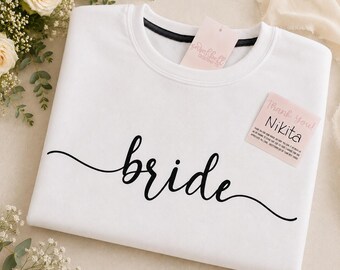 Bride Sweatshirt | Bridal Crewneck Sweatshirt | Future Mrs Sweatshirt | Wedding Day Gift for Bride | Bachelorette Weekend Crewneck | Bride