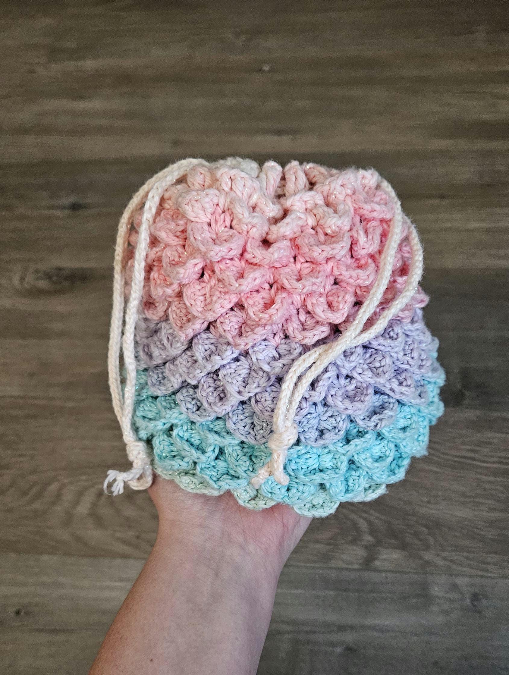 30 DnD Crochet Patterns for Dice Bags, Plushies, and Tabletop Gifts 29 Dragon Scale Dice Bag Crochet Pattern