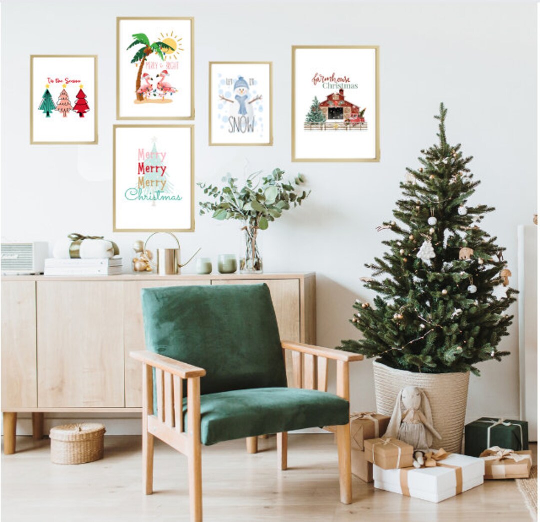 Christmas Wall Art Printable - Etsy