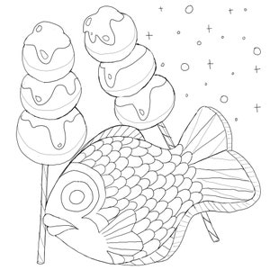 Coloring Pages | Cute Food