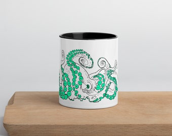 Color Kraken Octopus Mug - 11 oz Coffee Mug - Octopus Coffee Mug - Octopus Gifts