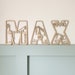 Construction Letters, Name Sign Wood, Vehicle Name Sign, Personalised ...