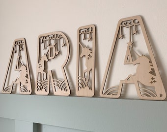 Unicorn letters, name sign wood, unicorn name sign, Personalised Name Sign, Custom Name, unicorn Theme Decor, Unicorn Wall Art