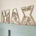 Construction Letters, Name Sign Wood, Vehicle Name Sign, Personalised ...