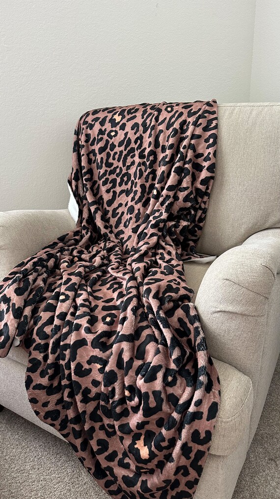 Grey cheetah blanket new arrivals