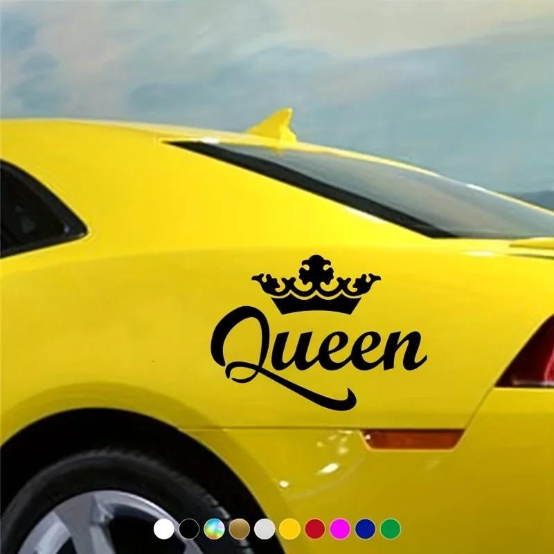 Car Sticker, Queen Sticker, Decal, Queen Crown, for Vehicles ...