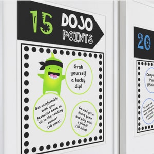 Recompensas del Aula Digital A4/A5 para Class Dojo / Recompensas de Clase / Incentivo de Tarea / Incentivo de Lectura / Descarga Digital