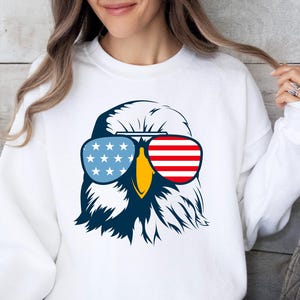 USA Eagle Sweatshirt, USA Flag Sweatshirt, United States of America Sweatshirt, Big USA Sweatshirt, 4th of July Sweatshirt