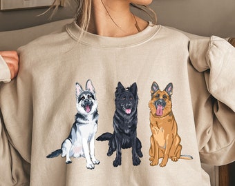 German Shepherd Sweatshirt,Shepherd Owner Shirt,Dog Mom Shirts,Gifts for Dog Mom,Shepherd Gift for Her,Animal Lovers ,My Pet Shirt,Dog Mom