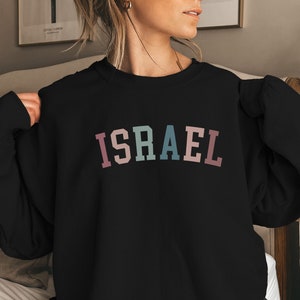 ISRAEL Sweatshirt, Israel Shirt, Israel Gift, Israel Souvenirs, I Love Israel, Israeli Diaspora Shirt, Cute israel Crewneck Sweater