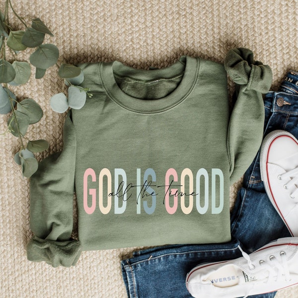 God is Good All The Time Circle Sweatshirt main image 1