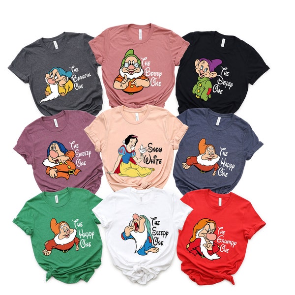 Seven Dwarfs Family Matching Shirt,Seven Dwarfs Group Costumes,Seven Dwarfs,Disney Group Shirts,Disney Family Shirts,Seven Dwarfs Character