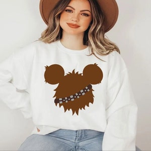 Star Wars Chewbacca Sweatshirt,Star Wars Character Sweatshirt,Star Wars Fan Gift,Disney Star Wars Shirt, Disneyland Family Vacation Gift Tee