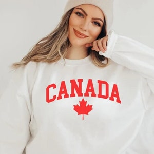 Canada Sweatshirt,Canadian Shirt, Canadian Girl, Canada Love Sweat, Canada Day Sweat, Canada Gym Sweat