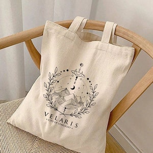 Velaris City Of Starlight Tote Bag,Velaris Tote,ACOTAR Tote,Night Court Sarah JMass,Velaris Bag,House Of Wind,Crescent City,book lovers gift
