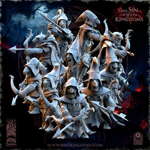 Goblin Archers - in 8k - The Black Horde by Beholder Miniatures