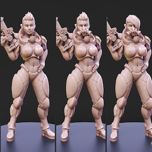 Cyberpunk Söldner in 8k PS Minis