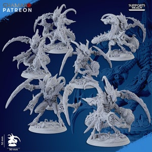 Swarm Warriors in 8k - 6 Models  - by Ghamak - No assembly required