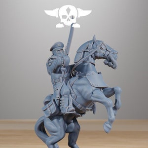 GrimGuard Cavalry Cpt - 8k - By Station Forge