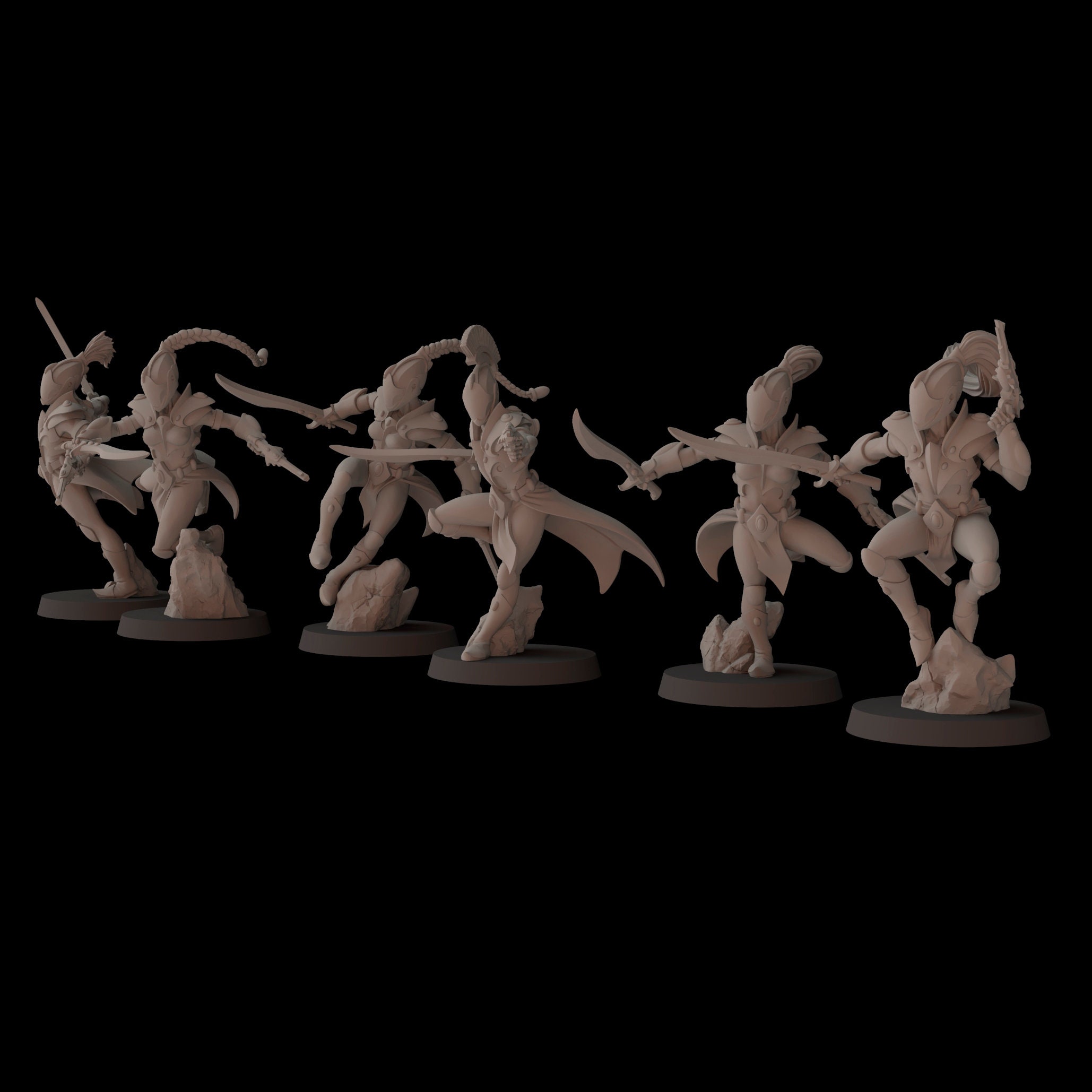 Battle Dancers in 8K with Leader by FCM 6 Model Packs