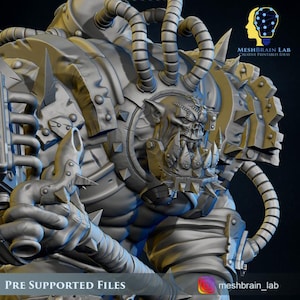 Ork  Brute Warboss - in 12k by Mesh Brain Labs