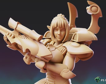 Space Elf Vanquishers - Sold in 5 Model Packs - in 8k - Designed by PSMinis