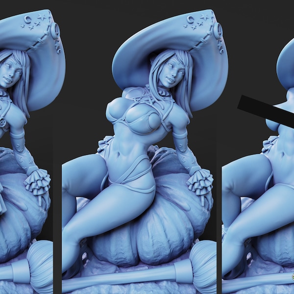 Witch Elf Pose 4 in 8K by PS Minis