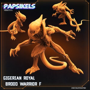 Gigerian Royal Brood Warrior F in 8k