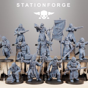 Royal Guard Templars - in 8k - 12 Model Squad Packs von Station Forge