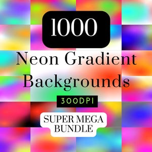 Gradient Backgrounds for Web Design, 1000 Colorful jpg UI UX Assets, High-Res Digital Textures for Apps, Landing Pages, UI Mockups