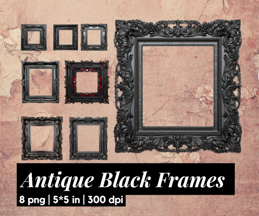 Antique Frames Clipart Printable Elegant Frames Junk - Etsy
