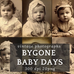 Foto di bambini d'epoca vittoriana, decorazioni per diari di scarto, immagini digitali a 300 DPI, carta fotografica antica effimera, forniture per scrapbooking
